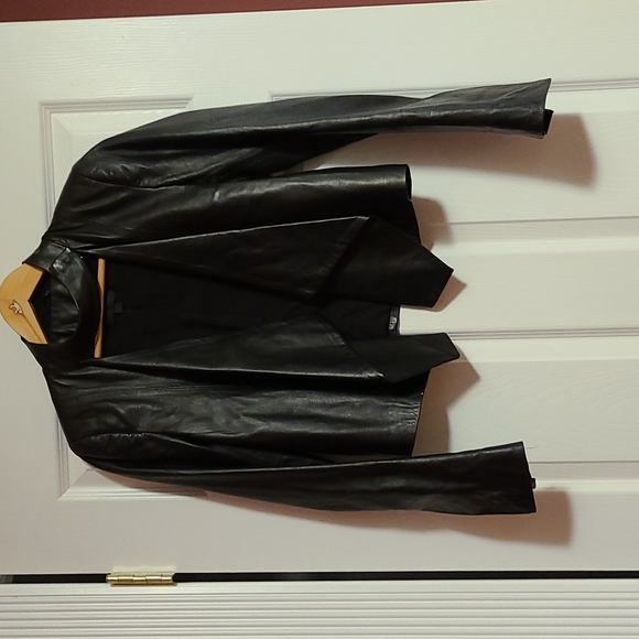 Intermix Leather Jacket - Picture 2 of 7